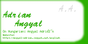 adrian angyal business card